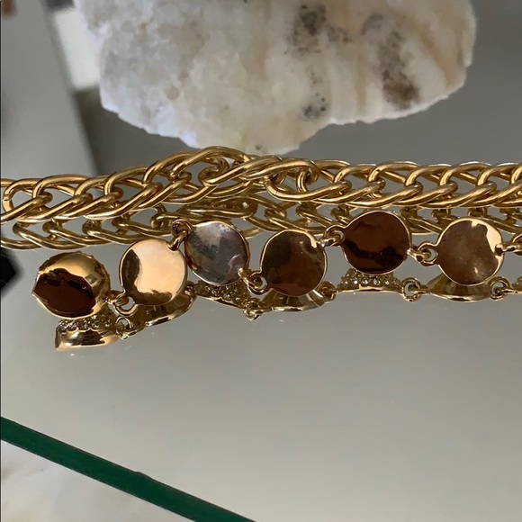 CC Skye Gold Pave Mercy Punk Mini Spike Bracelet - Picture 6 of 10